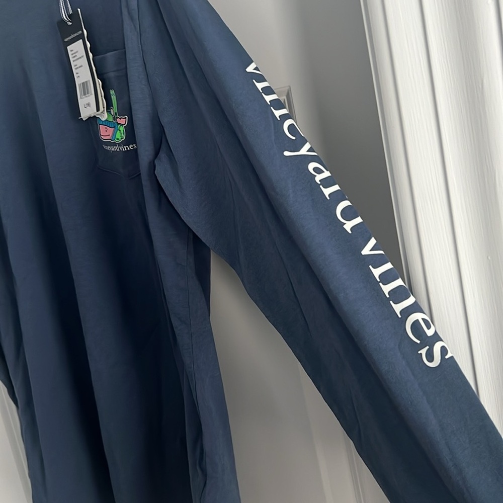 Vineyard Vines logo LS T-Shirt-Ski - Picture 4 of 5